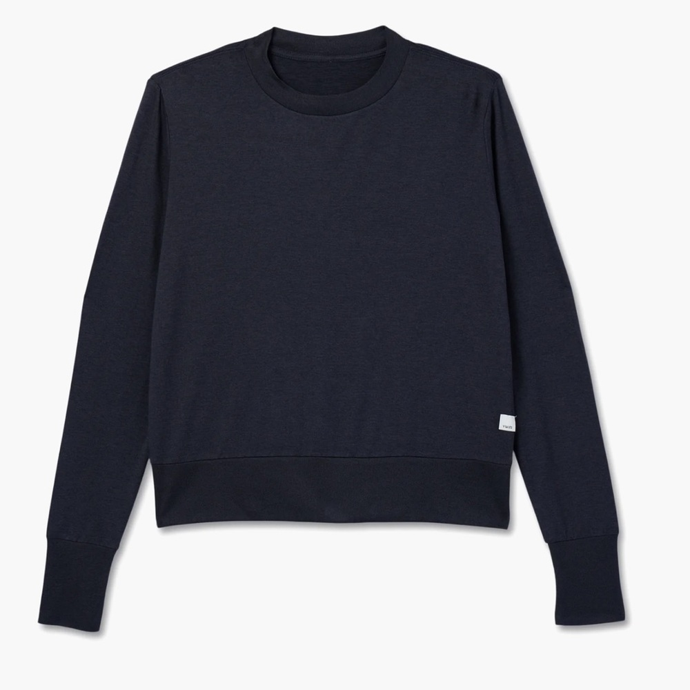 NWOT VUORI Daydream Crew Long Sleeve Black Large